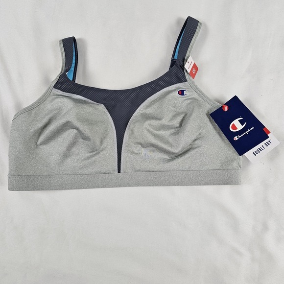 Champion Other - Champion Athletics Sports Bra NWT V-neck Moisture Wicking Gray Size 42C